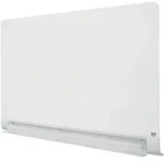 Nobo Glastafel Diamond 1264x711 wei&szlig;, Ecken abgerundet, abnehmbare Stiftablage