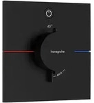 hansgrohe ShowerSelect Comfort E Thermostat Unterputz f&uuml;r 1 Verbraucher, Mattschwarz