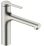 hansgrohe Zesis M33 Einhebel-K&uuml;chenmischer 160, Metall Ausziehbrause, 2jet, sBox,