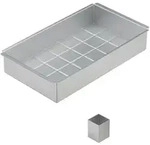 Relaxdays Backform Zahlen & Buchstaben, Aluminium, verstellbare Kuchenform, BxT: 31,5