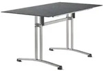 Sieger 5375-20 Gastro-Tisch, Polytec 140 x 80 cm, graphit, Schiefer anthrazit