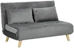 HOMCOM - Schlafsofa - 130L x 78B x 79H cm - grau