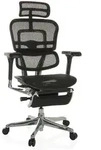 B&uuml;rostuhl / Chefsessel ERGOHUMAN PLUS LEGPRO GEN2 mit Beinablage Netz schwarz hjh