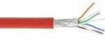 InLine&reg; 76899R Patchkabel, S/FTP (PiMf), Cat.6A, 500MHz, halogenfrei, Kupfer, rot,