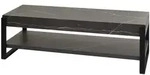 Mendler TV-Rack HWC-L53, Fernsehtisch Lowboard TV-Tisch, Metall 42x120x44cm ~