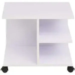 vidaXL Beistelltisch mit Rollen 50&times;35&times;42 cm Wei&szlig;