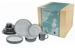 CreaTable Nordic Fjord Frost Kombiservice 10-tlg Steinzeug