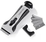 GOURMETmaxx Kochfeldschaber - 13,2 x 5,1 x 2,2 cm - schwarz/grau