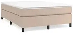 vidaXL Boxspringbettgestell Cappuccino-Braun 140x200 cm Kunstleder