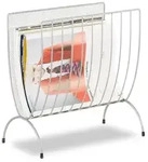 Relaxdays Zeitungsst&auml;nder Metall, Zeitungshalter stehend, Zeitschriftensammler