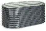 Blumfeldt High Grow Hochbeet 200 x 80 x 100 cm Stahl-Wellblech einfacher Aufbau
