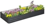 Outsunny - Hochbeet - 241Lx90.5Wx30Hcm - Grau