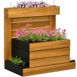 Outsunny - Hochbeet - 79,5L x 49,5B x 80H cm - braun