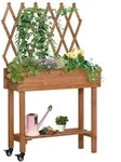 Outsunny - Hochbeet - 79L x 29B x 130H cm - braun