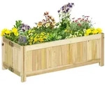 Outsunny - Hochbeet - 70Lx30Wx25Hcm - Naturholz