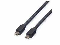 ROLINE DisplayPort Kabel, Mini DP ST - Mini DP ST, schwarz, 3 m