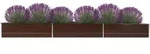 vidaXL Garten-Hochbeet Verzinkter Stahl 480x80x45 cm Braun