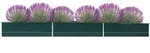 vidaXL Garten-Hochbeet Verzinkter Stahl 480x80x45 cm Gr&uuml;n