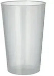 Starpak 30 Mehrwegbecher, PP 0,5 l &Oslash; 9,1 cm &middot; 14 cm unzerbrechlich transluzent