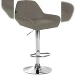 CLP Barhocker Braga Stoff Stoff HBT: 89x51x52 cm taupe chrom