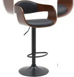 CLP Barhocker Kingston walnuss/schwarz/Kunstleder