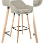 CLP Barhocker Grant Stoff creme