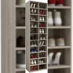 VCM Schuhregal Hinsol Sonoma-Eiche H. 183 x B. 52 x T. 30 cm