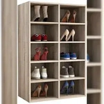 VCM Schuhregal Hinsol Sonoma-Eiche H. 84 x B. 55 x T. 30 cm