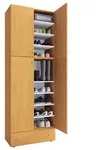 VCM LonaXXL Schuhschrank 4 T&uuml;ren 1 Schublade Buche dekor.