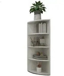 Eckregal Corner 120 Wei&szlig; B&uuml;cherregal Holz Standregal Eckregal