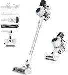 KLAMER Akkustaubsauger, 420 Watt Kabelloser, 2 Akkus, Flexibler Handstaubsauger mit