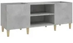 vidaXL Plattenschrank Betongrau 121x38x48 cm Holzwerkstoff