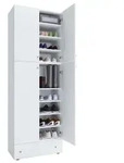 VCM LonaXXL Schuhschrank 4 T&uuml;ren 1 Schublade wei&szlig;.