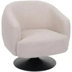 Mendler Lounge-Sessel HWC-J76, Cocktailsessel Sessel drehbar, Boucl&eacute; Stoff...