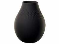Villeroy & Boch Manufacture Collier noir Vase Perle hoch 16x16x20cm