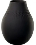 Villeroy & Boch Manufacture Collier noir Vase Perle hoch 16x16x20cm