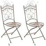 CLP 2er Set St&uuml;hle Indra antik braun