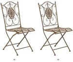 CLP 2er Set Klappst&uuml;hle Sibell antik braun