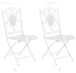 CLP 2er Set Klappst&uuml;hle Sibell wei&szlig;