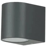 Licht-Erlebnisse Kleine Au&szlig;enlampe Garten H:7cm Anthrazit AALBORG