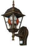 Licht-Erlebnisse Rustikale Au&szlig;enwandleuchte SALZBURG 40cm hoch E27