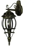 Licht-Erlebnisse Rustikale Wand Au&szlig;enleuchte BREST Gold Antik 52cm