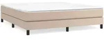vidaXL Bettgestell Cappuccino-Braun 180x200 cm Kunstleder