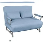 VCM Schlafsofa Kolino Blau H. 95 x B. 127 x T. 78 cm