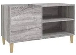 vidaXL Plattenschrank Grau Sonoma 84,5x38x48 cm Holzwerkstoff
