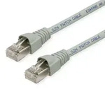 TELEG&Auml;RTNER Patchkabel S/FTP, Cat.6A, LSOH, grau, 8 m