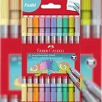 FABER CASTELL 151112 Faserschreiber Duo Pastell - 10 Farben sortiert