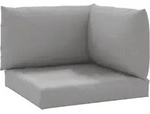 vidaXL Palettenkissen 3-tlg. Grau Oxford-Gewebe