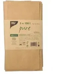 Papstar 3 Komposts&auml;cke aus Papier 120 l 108 cm x 69 cm x 21,5 cm braun