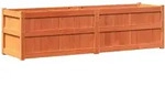 vidaXL Pflanzk&uuml;bel Wachsbraun 180x50x50 cm Massivholz Kiefer